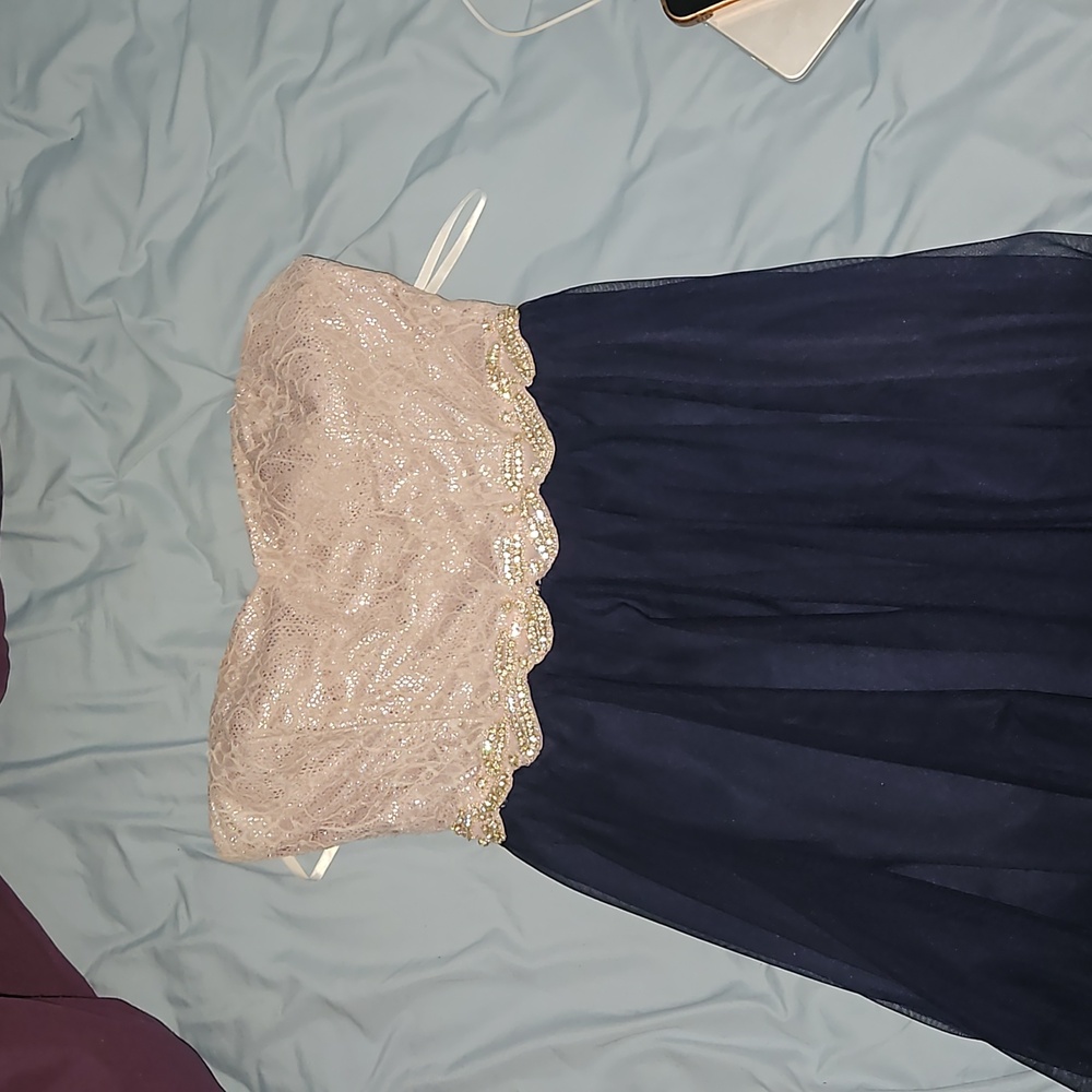 Homecoming lace & sequin dress